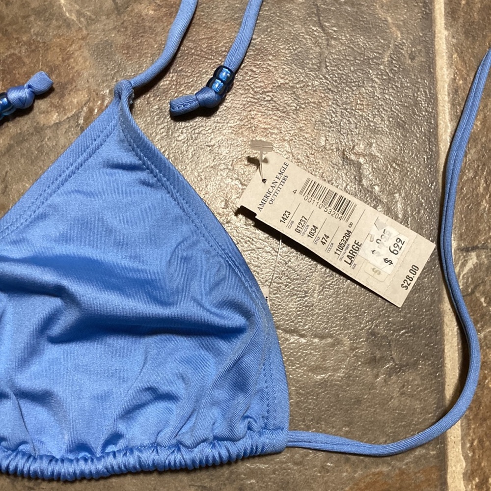 Large Bikini Top from American Eagle Light Blue - Picture 3 of 4